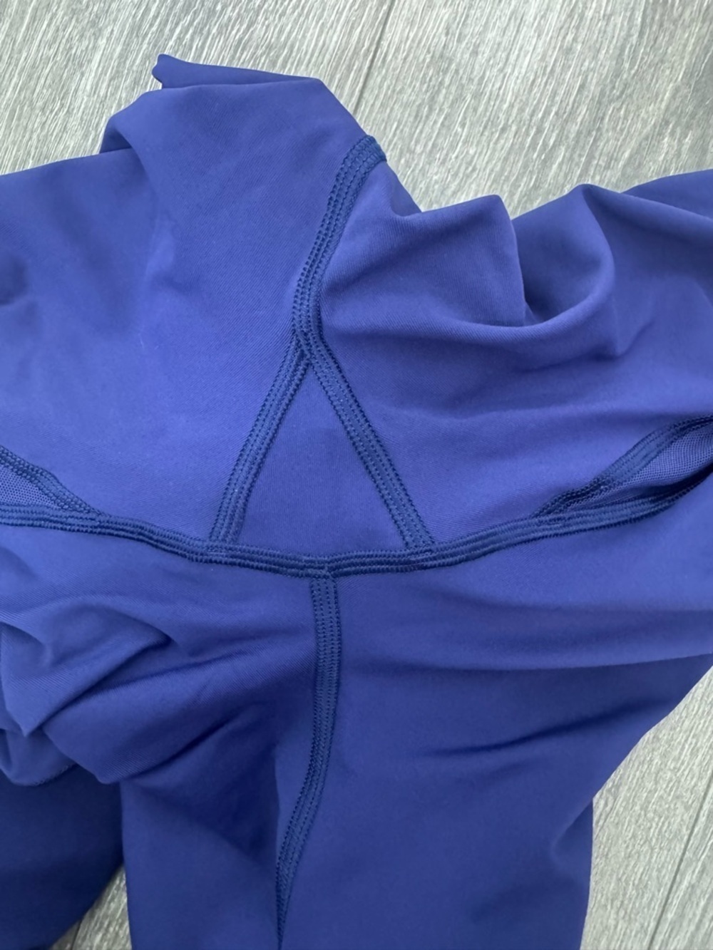 Lululemon Women’s Outrun Crop Leggings Size 8 Blue 17” Inseam Run Workout EUC - Picture 10 of 15